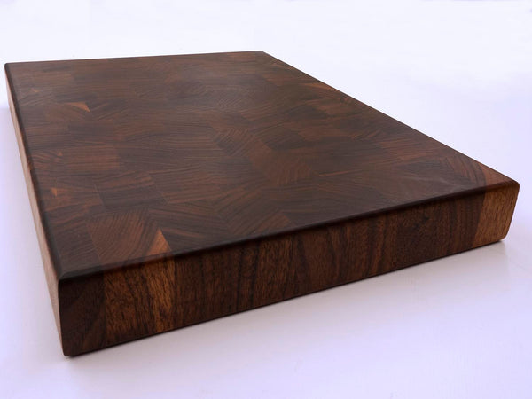 End Grain Cutting Board Black Walnut - Kato Woodshop
